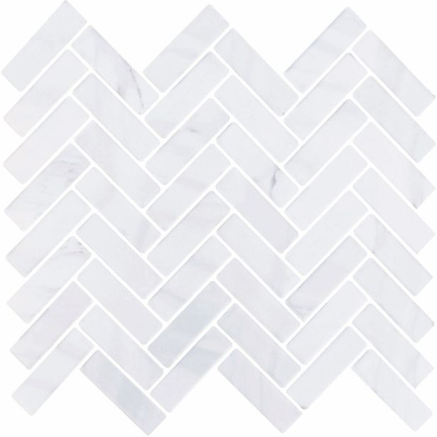 Lattialaatta Laattapiste LPC Herringbone matta tasapintainen 7.3x2.2cm eri värejä