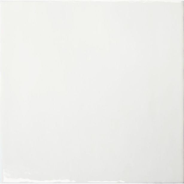 Seinälaatta Laattapiste LPC Porto PRT kiiltävä laineileva valkoinen 20x20cm