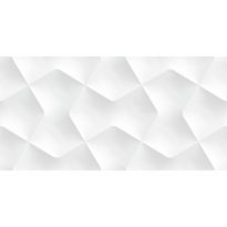 Seinälaatta Laattapiste LPC Valkoinen Terra Decor White Glossy, 30x60cm, lasitettu kaakeli, kohokuvioinen, kiiltävä, rektifioitu