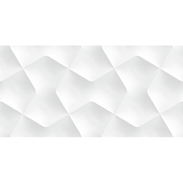 Seinälaatta Laattapiste LPC Valkoinen Terra Decor White Glossy, 30x60cm, lasitettu kaakeli, kohokuvioinen, kiiltävä, rektifioitu