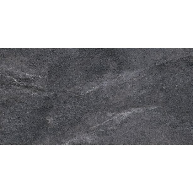 Lattialaatta Laattapiste LPC Alpstone Anthracite, 30x60cm, lasitettu porcelanato, tasapintainen, matta, rektifioitu