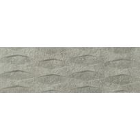 Seinälaatta Laattapiste LPC Hekla 03 Harmaa, 20x60cm, lasitettu porcelanato, kohokuvioinen, matta, rektifioitu, taustateksti luettavissa