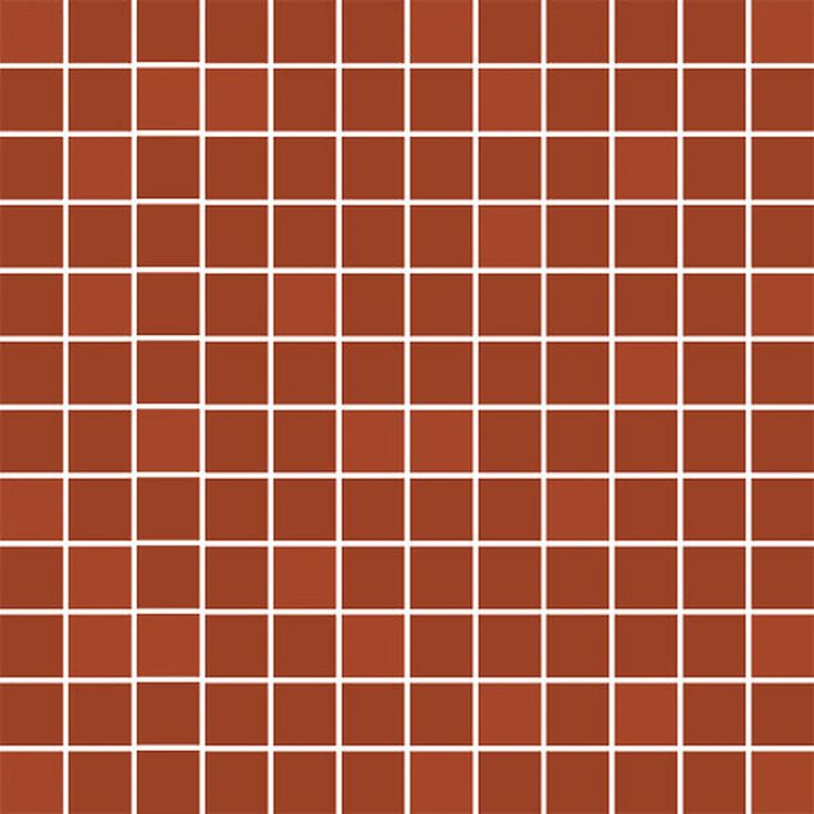 Mosaiikkilaatta Pukkila Mosaico Porcelanico Red, himmeä, sileä, 25x25mm