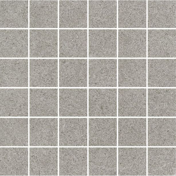 Mosaiikkilaatta Pukkila Landstone Grey, himmeä, sileä, 48x48mm