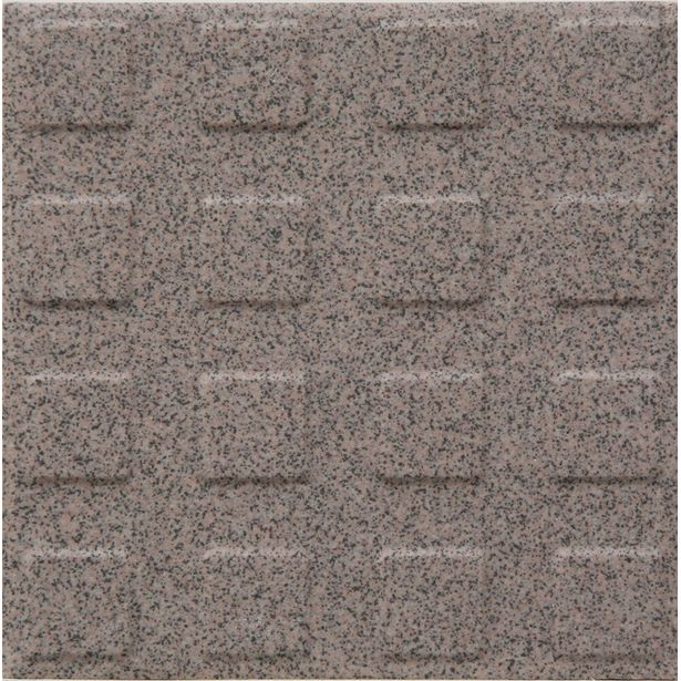 Lattialaatta Pukkila Natura Granite Rose, himmeä, struktuuri, neliönasta, 96x96mm