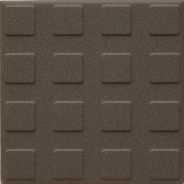 Lattialaatta Pukkila Natura Ruskea, himmeä, struktuuri, neliönasta, 96x96mm