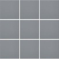 Lattialaatta Pukkila Natura Tummanharmaa, himmeä, sileä, 96x96mm, lasikuituverkossa