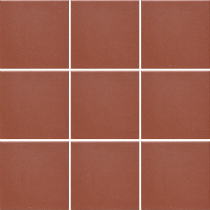 Lattialaatta Pukkila Natura tiilenpunainen, matta, tasapintainen, 96x96mm, lasikuituverkossa