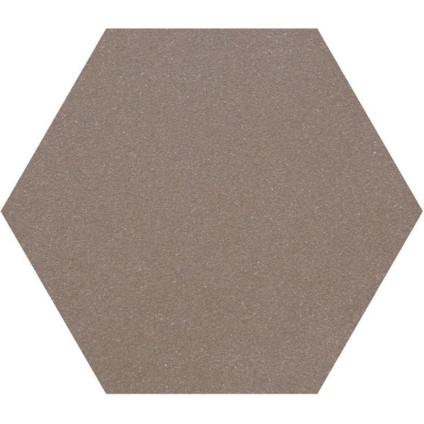 Lattialaatta Pukkila Natura 6-kulmainen Ruskea, himmeä, sileä, 115x100mm