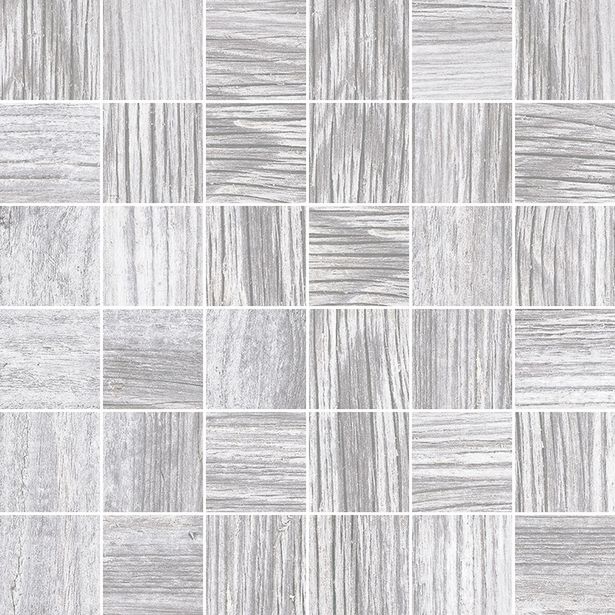 Mosaiikkilaatta Pukkila Artwood Bone, himmeä, sileä, 50x50mm