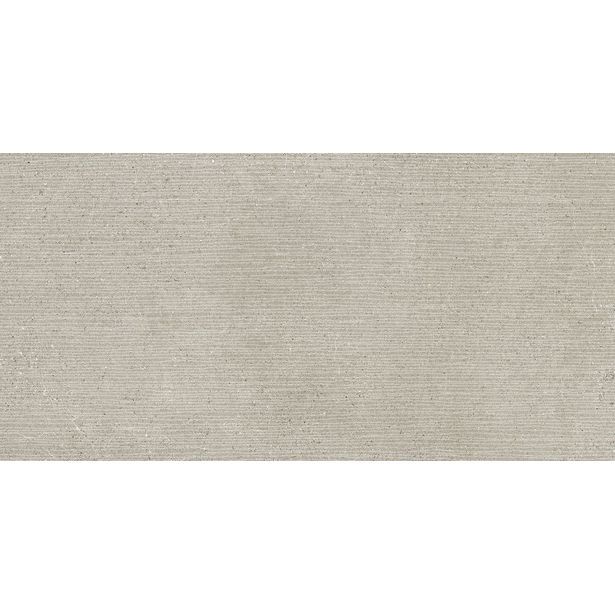 Lattialaatta Pukkila Ease Greige Ribbed, matta, sileä, 59.8x119.8cm