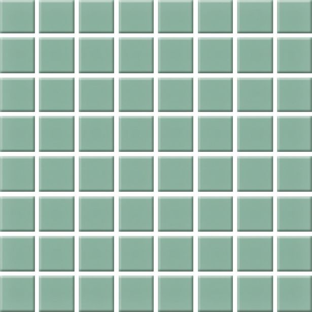 Mosaiikkilaatta Pukkila Color Sea Green, himmeä, sileä, 22x22mm