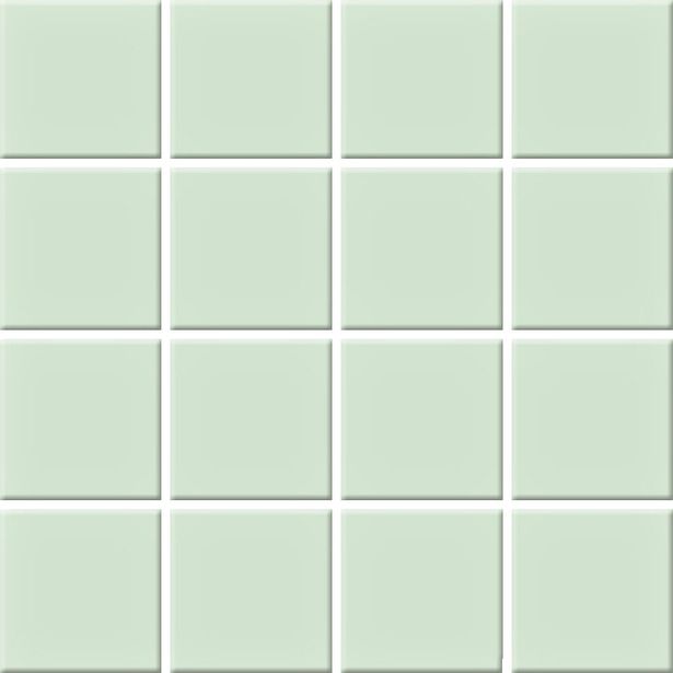Mosaiikkilaatta Pukkila Color Water Green, himmeä, sileä, 47x47mm