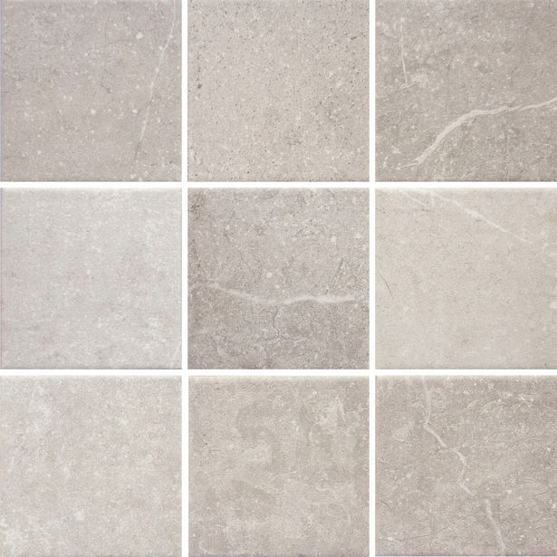 Lattialaatta Pukkila Piazen Clay, himmeä, sileä, 97x97mm