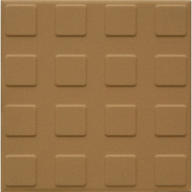 Lattialaatta Pukkila Natura Okrankeltainen, himmeä, struktuuri, neliönasta, 96x96mm