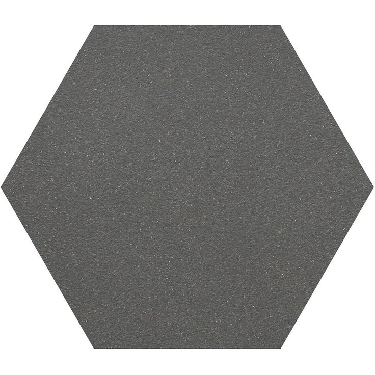 Lattialaatta Pukkila Natura 6-kulmainen Musta, himmeä, sileä, 115x100mm
