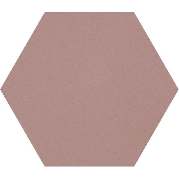 Lattialaatta Pukkila Natura 6-kulmainen Roosa, himmeä, sileä, 115x100mm