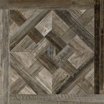 Lattialaatta Pukkila Artwood Multibrown inlay, himmeä, sileä, 598x598mm