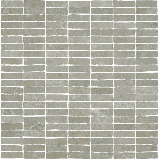 Mosaiikkilaatta Pukkila Stonemix Grey mattoncino, himmeä, sileä, 14x43mm