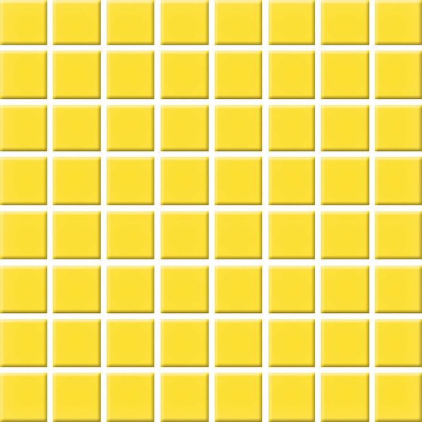 Mosaiikkilaatta Pukkila Color Yellow, himmeä, sileä, 22x22mm