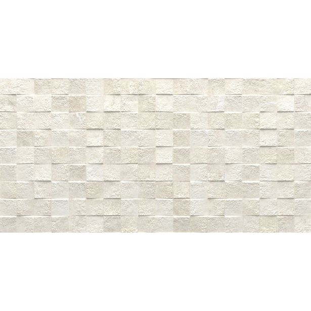 Kuviolaatta Pukkila Piazen Pearl Cubic, himmeä, struktuuri, 600x300mm