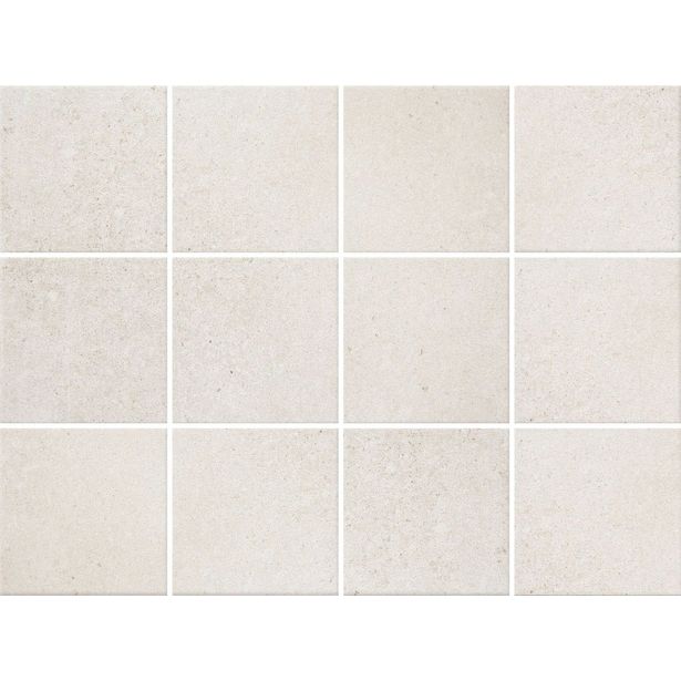 Lattialaatta Pukkila Europe White, himmeä, sileä, 97x97mm
