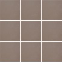 Lattialaatta Pukkila Natura Ruskea, himmeä, sileä, 96x96mm, lasikuituverkossa