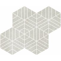 Mosaiikkilaatta Pukkila Ease Esagona T72 Light Grey, matta, sileä