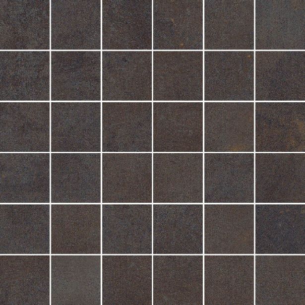 Mosaiikkilaatta Pukkila Beton Design Anthracite, matta, tasapintainen, 5x5cm, lasikuituverkolla