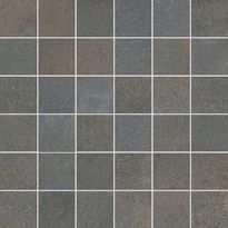 Mosaiikkilaatta Pukkila Beton Design Grey, matta, tasapintainen, 5x5cm, lasikuituverkolla
