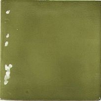 Seinälaatta Pukkila Manacor Basil Green, kiiltävä, strukturoitu, 10x10cm