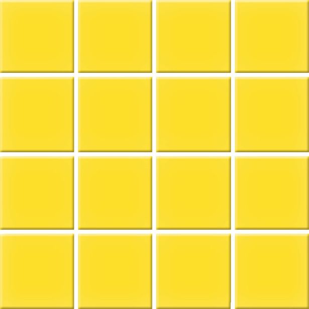 Mosaiikkilaatta Pukkila Color Yellow, himmeä, sileä, 47x47mm