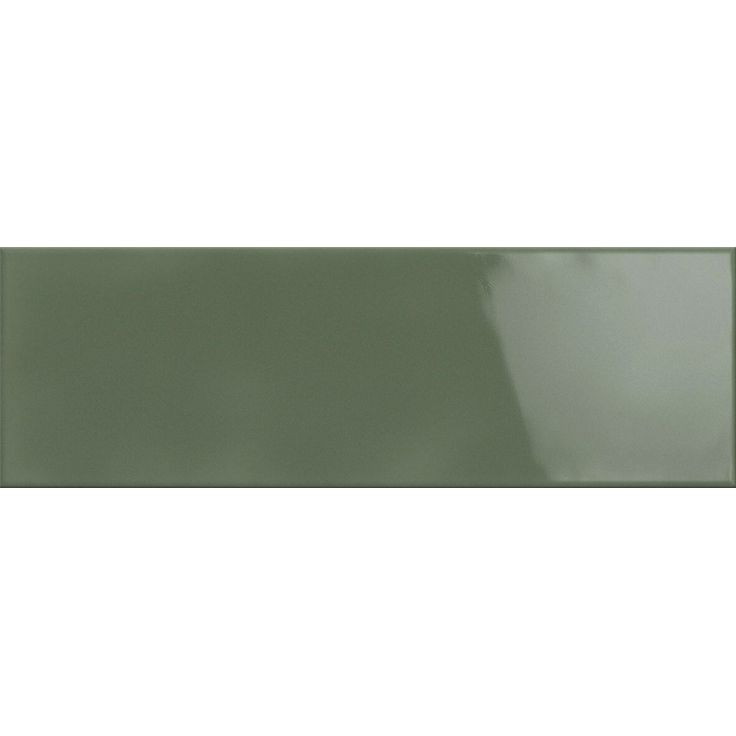 Seinälaatta Pukkila Soho Green, kiiltävä, struktuuri, 297x97mm