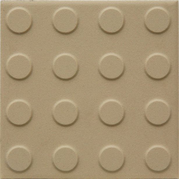 Lattialaatta Pukkila Natura Tumma Beige, himmeä, struktuuri, pyörönasta, 96x96mm