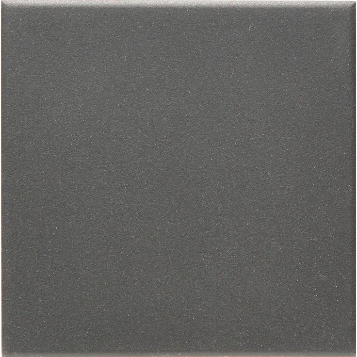 Lattialaatta Pukkila Natura Musta, himmeä, sileä, 96x96mm