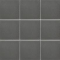 Lattialaatta Pukkila Natura Musta, himmeä, sileä, 96x96mm, lasikuituverkossa