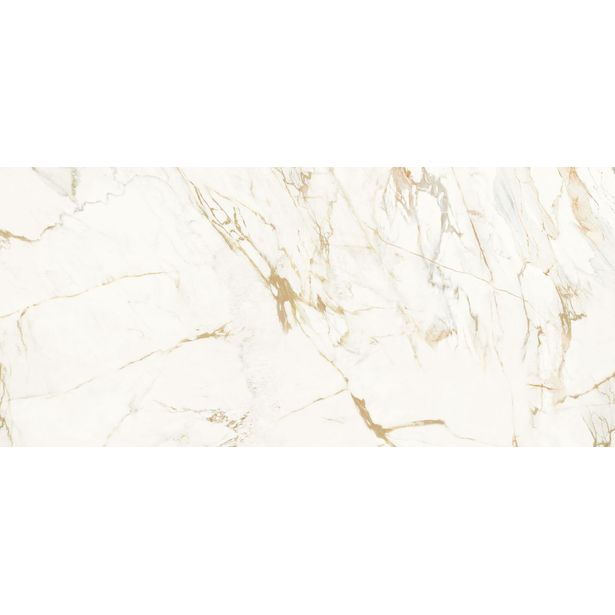 Lattialaatta Pukkila Lush Calacatta oro, kiillotettu, sileä, 785x1785mm