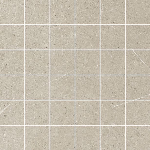 Mosaiikkilaatta Pukkila Ease Greige, matta, sileä, 5x5cm