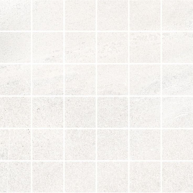Mosaiikkilaatta Pukkila Landstone White, himmeä, sileä, 48x48mm