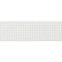 Kuviolaatta Pukkila Soho White, kiiltävä, struktuuri, 297x97mm