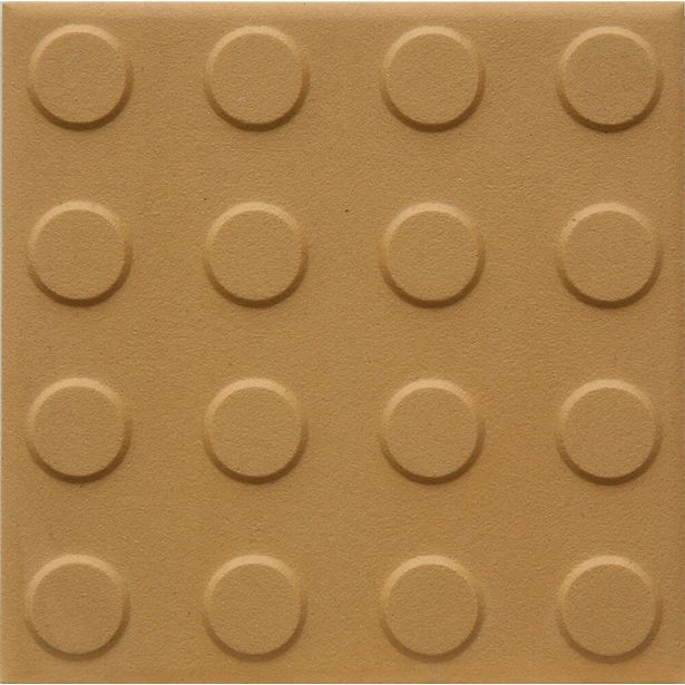 Lattialaatta Pukkila Natura Okrankeltainen, himmeä, struktuuri, pyörönasta, 96x96mm