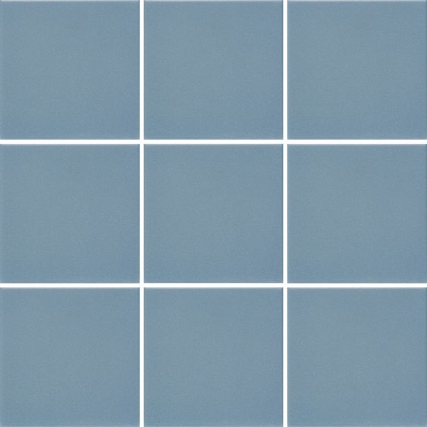Lattialaatta Pukkila Natura Sininen, himmeä, sileä, 96x96mm, lasikuituverkossa