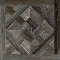 Lattialaatta Pukkila Artwood Blackblue inlay, himmeä, sileä, 598x598mm