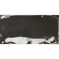 Seinälaatta Pukkila Manacor Black, kiiltävä, strukturoitu, 7.5x15cm