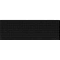 Kuviolaatta Pukkila Soho Black, kiiltävä, struktuuri, 297x97mm