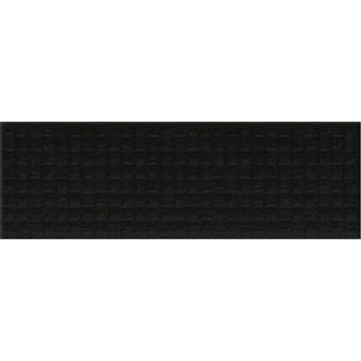 Kuviolaatta Pukkila Soho Black, kiiltävä, struktuuri, 297x97mm