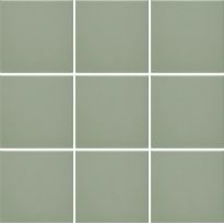 Lattialaatta Pukkila Natura Vihreä, himmeä, sileä, 96x96mm, lasikuituverkossa
