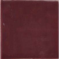 Seinälaatta Pukkila New Zellige Burgundy, kiiltävä, strukturoitu, 130x130mm