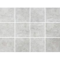 Lattialaatta Pukkila Mist Light Grey, matta, tasapintainen, 10x10cm, lasikuituverkolla