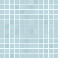 Mosaiikkilaatta Pukkila Mosaico Porcelanico Turquoise, himmeä, sileä, 25x25mm